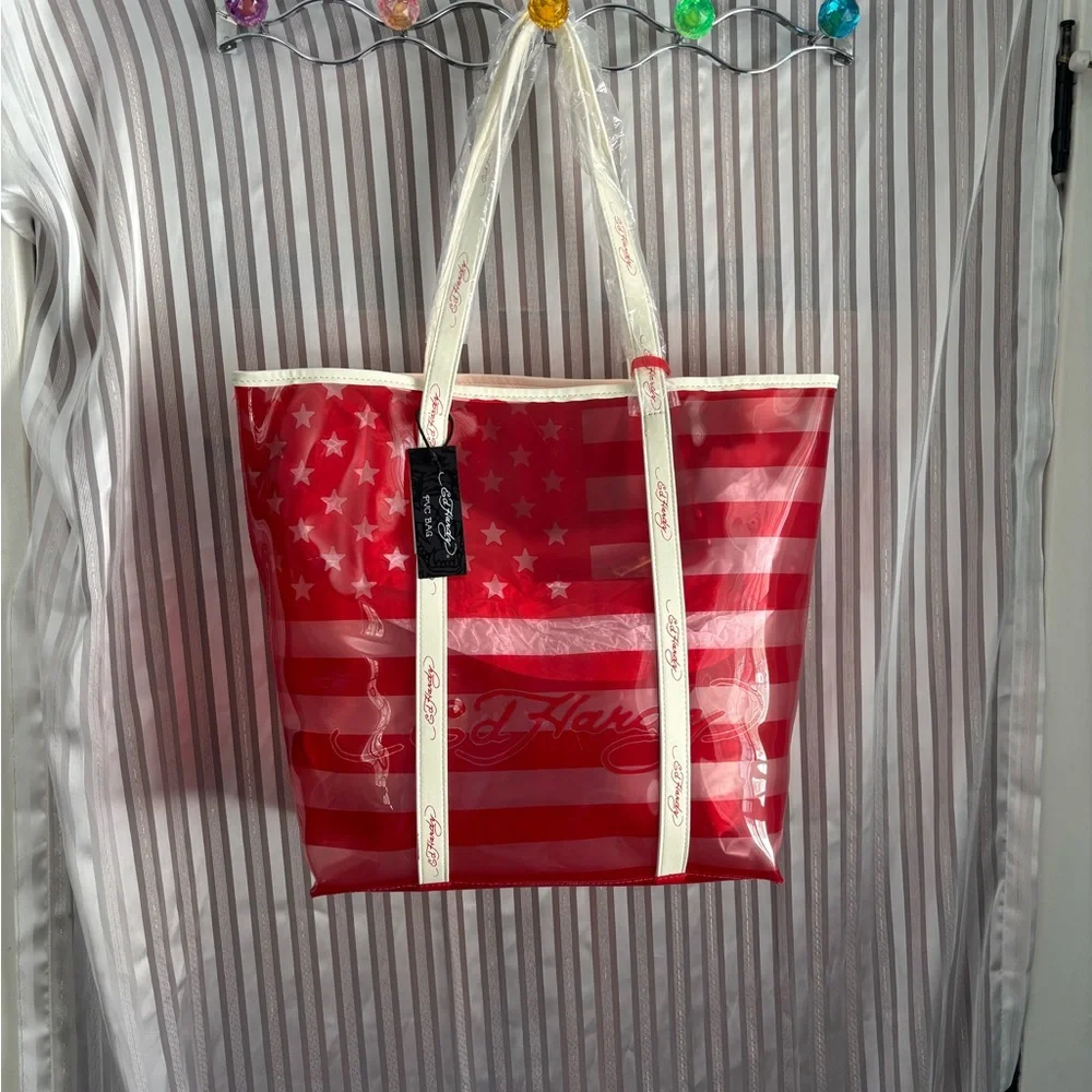 Ed Hardy American flag tote bag NWT - Picture 1 of 14